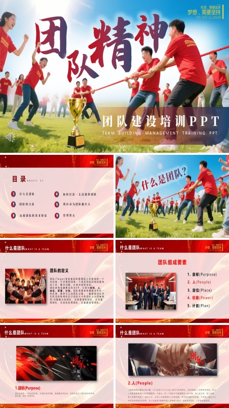 团队建设管理团队精神PPT含讲稿