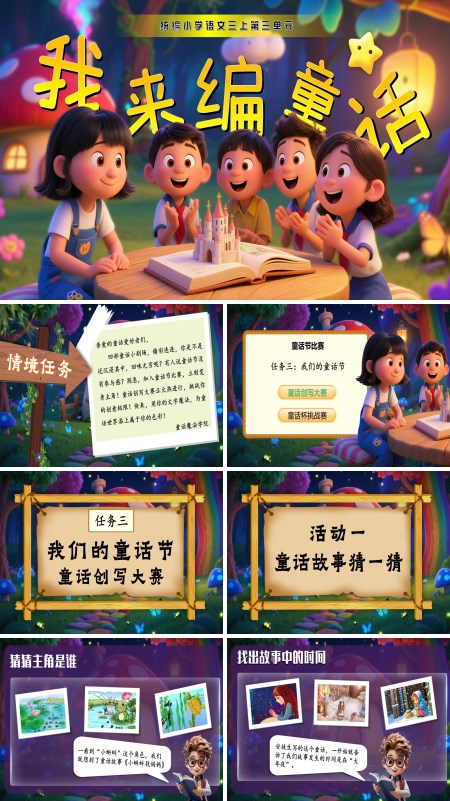 部编三年级语文上册《习作：我来编童话》PPT课件含教案