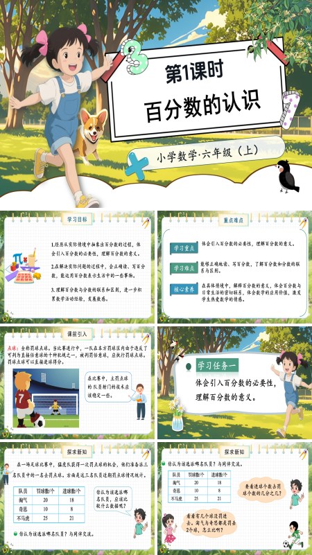 北师大数学六年级上册第四单元第1课时百分数的认识PPT课件含教案