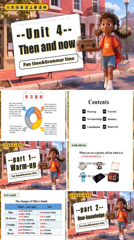 六年级英语上册译林Unit4 Fun time Grammar time PPT课件含教案