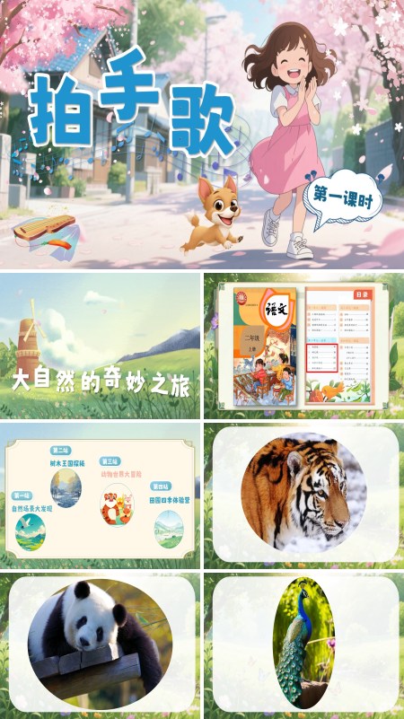 部编语文二年级上册拍手歌PPT课件含教案