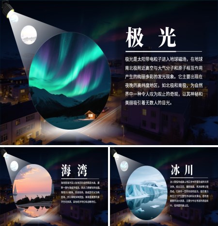 聚光灯图片展示放大动画PPT【特效动画】模板