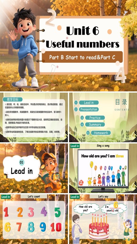 人教三年级英语上册Unit 6第6课时Part B Start to read＆Part CPPT课件含教案