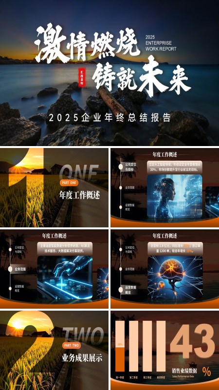 年终总结汇报PPT【特效动画】模板
