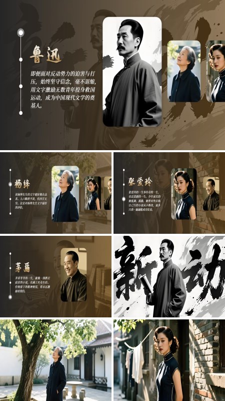 人物展示PPT【特效动画】模板