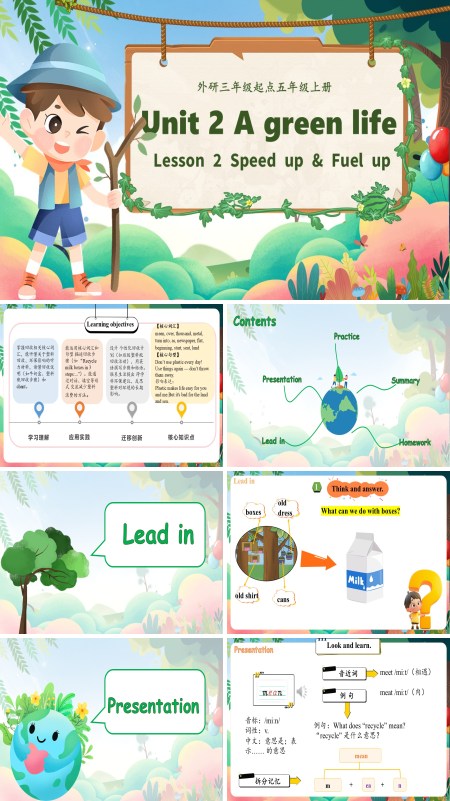 五年级英语上册（外研三起·新教材）Unit 2 第2课时 Speed up & Fuel up  (教学课件）ppt课件含教案