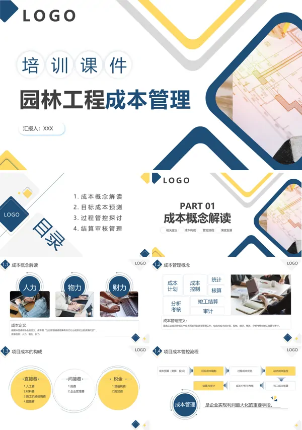 园林工建施工成本管理培训PPT