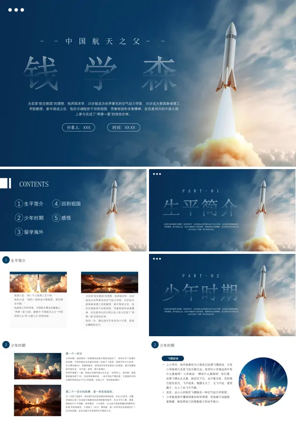 钱学森个人介绍ppt课件