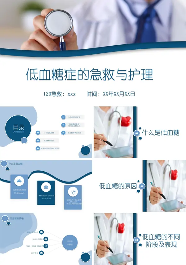 低血糖症的急救与护理查房PPT