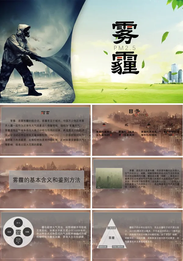 雾霾PPT课件