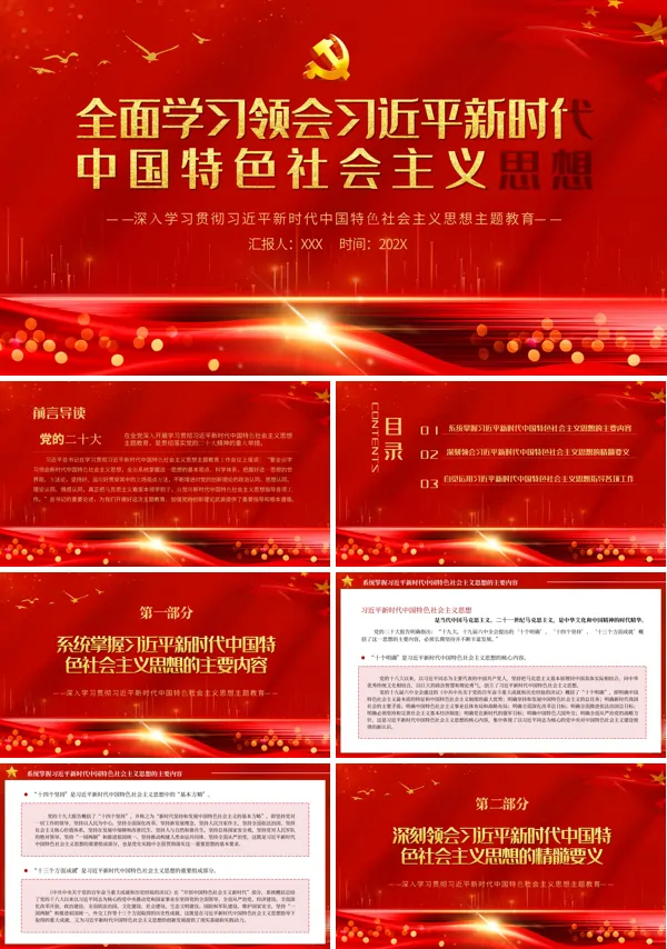 全面学习领会新时代中国特色社会主义思想PPT专题党课