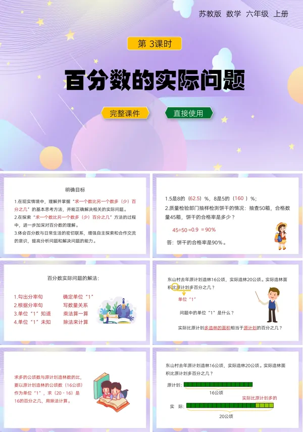六年级百分数的实际问题PPT课件
