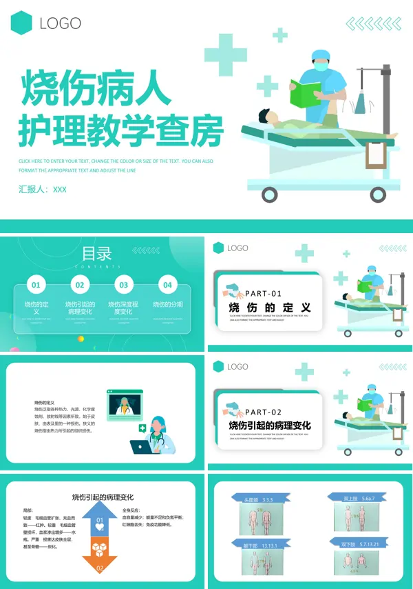 烧伤患者护理教学查房PPT