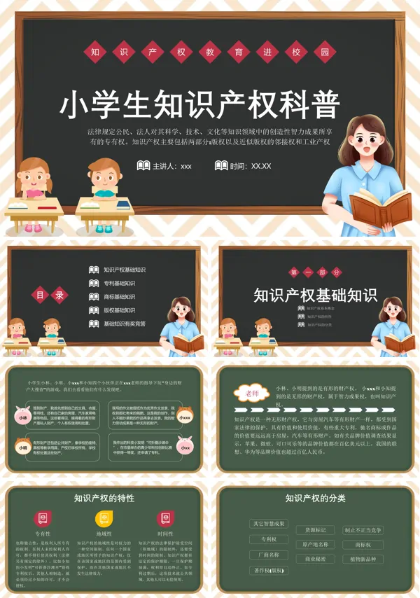 小学生知识产权科普讲座PPT课件