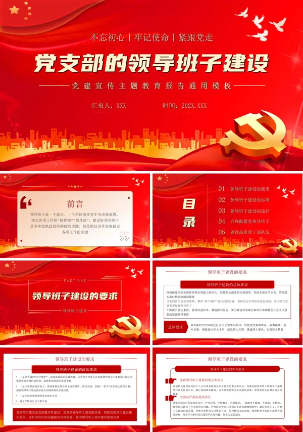 党支部的领导班子建设PPT专题党课