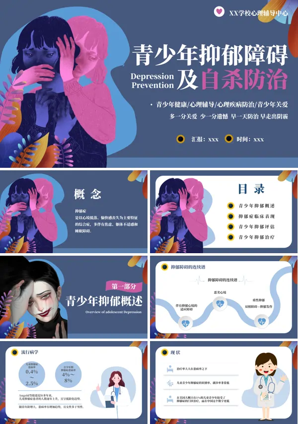 青少年抑郁障碍及自杀防治PPT