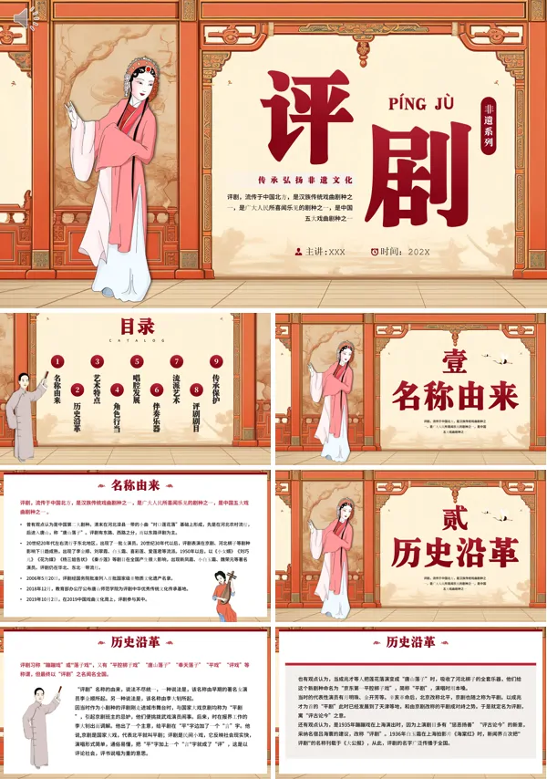中国传统文化传承评剧科普介绍PPT课件
