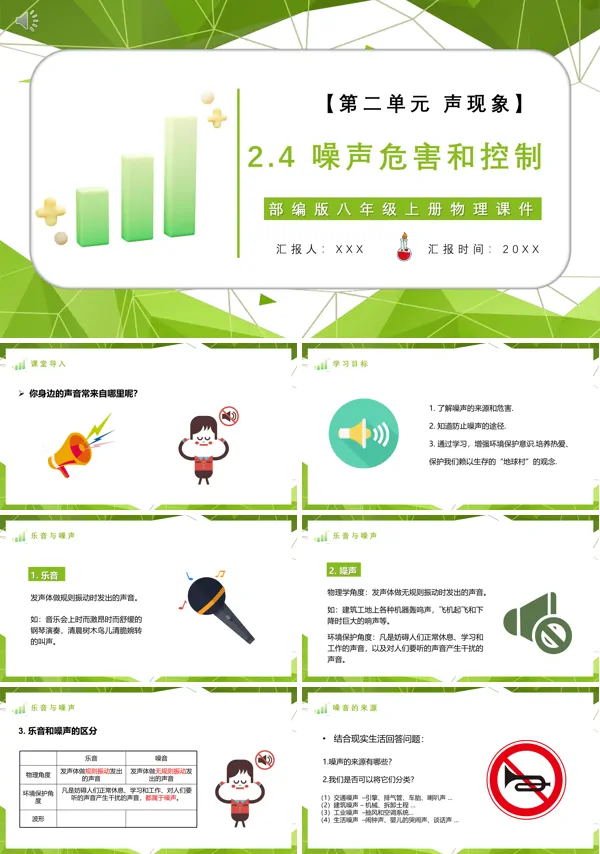 噪声的危害和控制视频八年级物理PPT课件