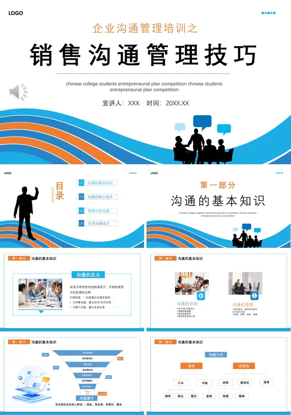 销售技巧知识培训PPT模版