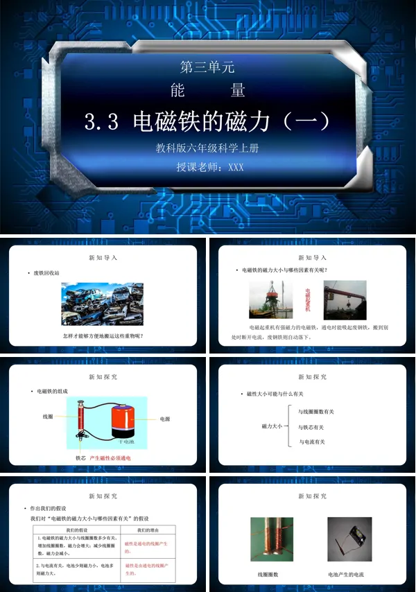《能量-电磁铁的磁力（一）》PPT课件