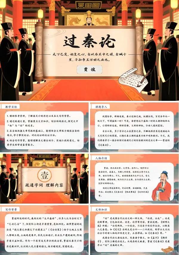 统编语文高二必修过秦论PPT课件含教案