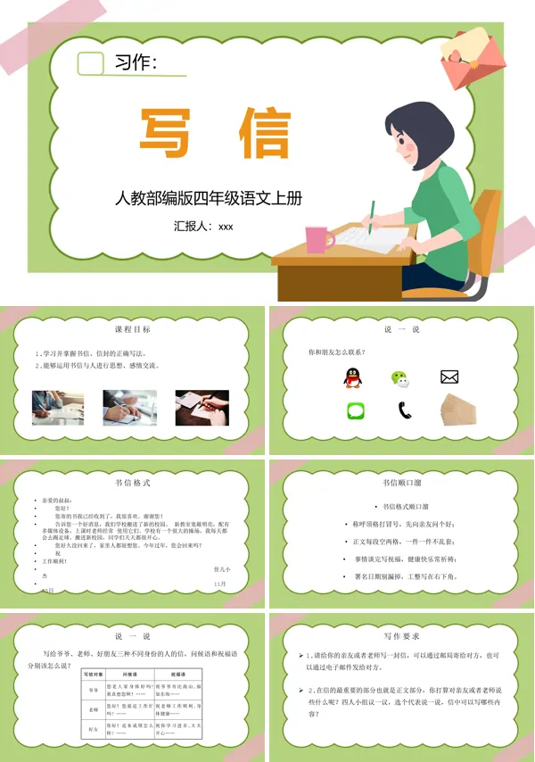 写信作文指导课件PPT