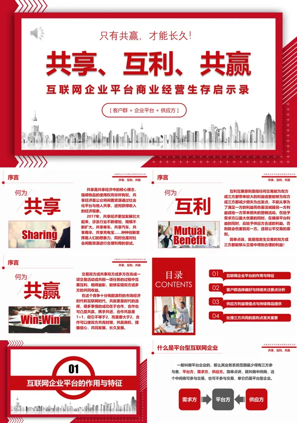 互联网平台运营模式生存启示录PPT课件