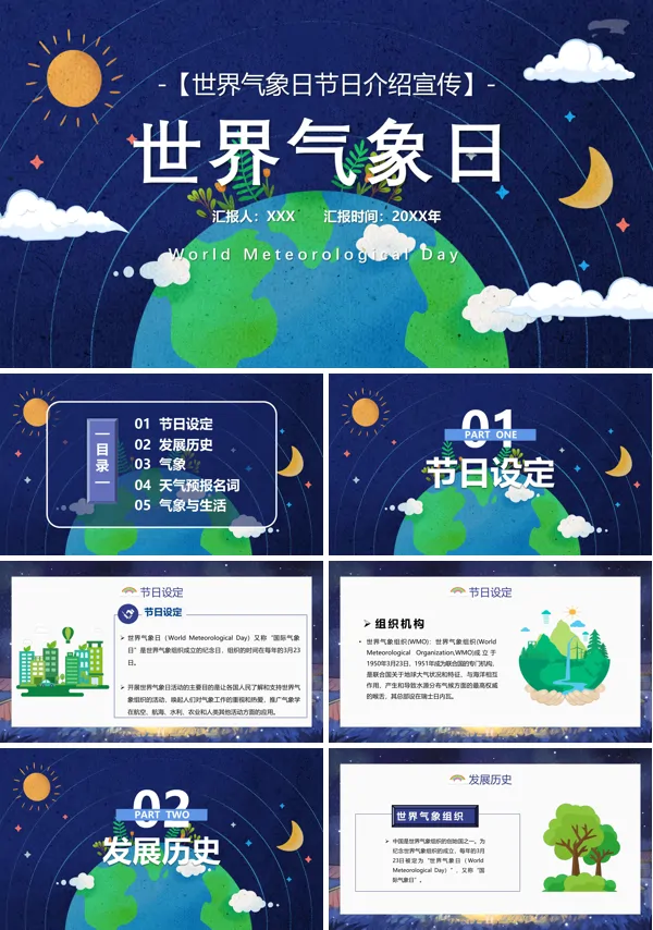 知识介绍世界气象日PPT课件