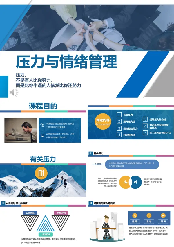 情绪管理培训ppt模板
