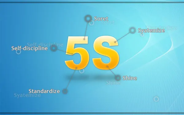 5S管理开场动画logo特效PPT模板