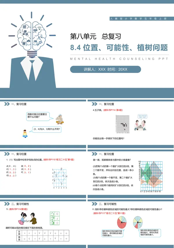 《位置、可能性、植树问题》PPT课件