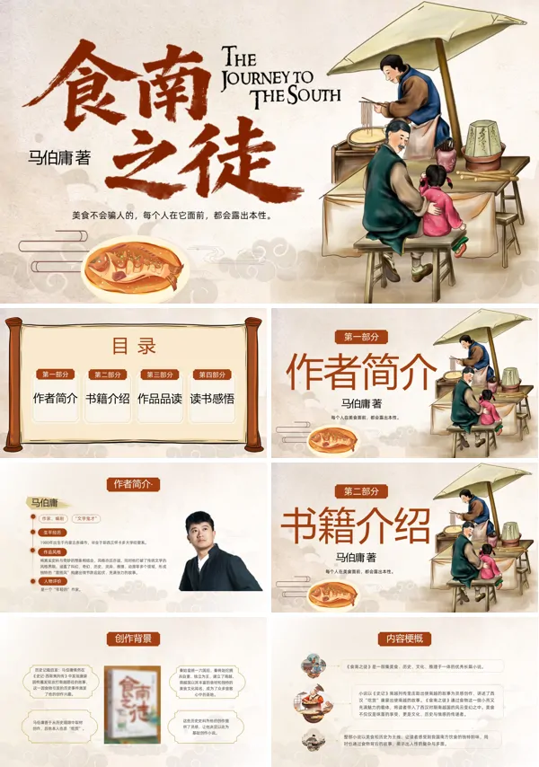 食南之徒读书分享读书会动态PPT模板含讲稿