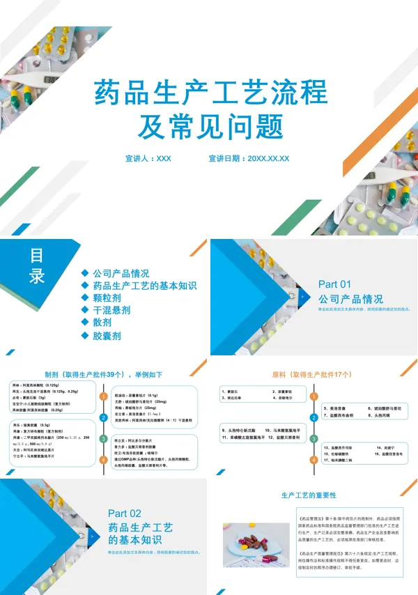 药品生产工艺及常见问题PPT课件