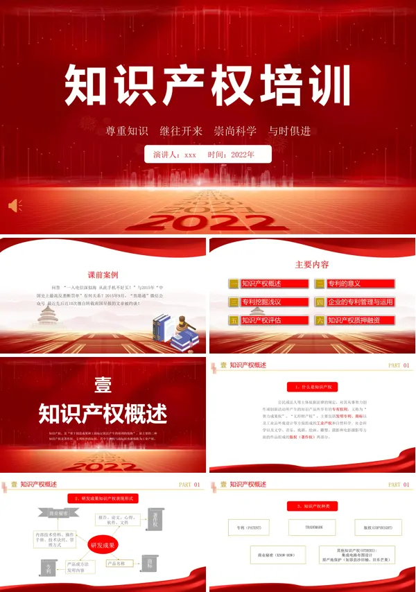 知识产权培训PPT下载课件
