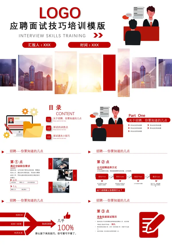 应聘者在求职面试过程中的方法和技巧ppt