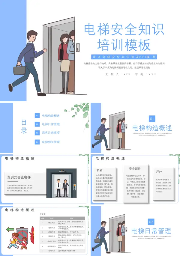 电梯安全培训PPT课件