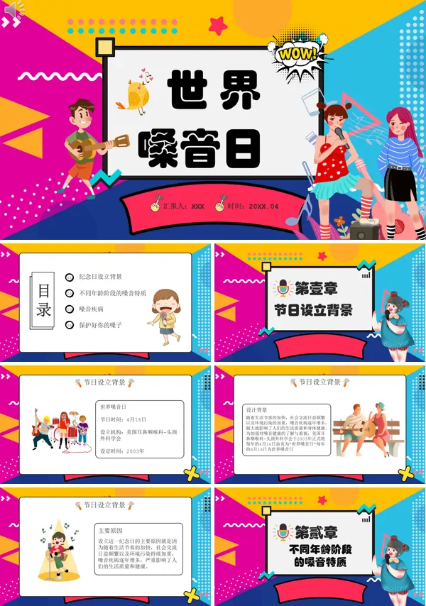 2021年世界嗓音日主题学习PPT课件