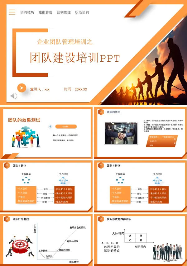 公司团队建设管理培训PPT