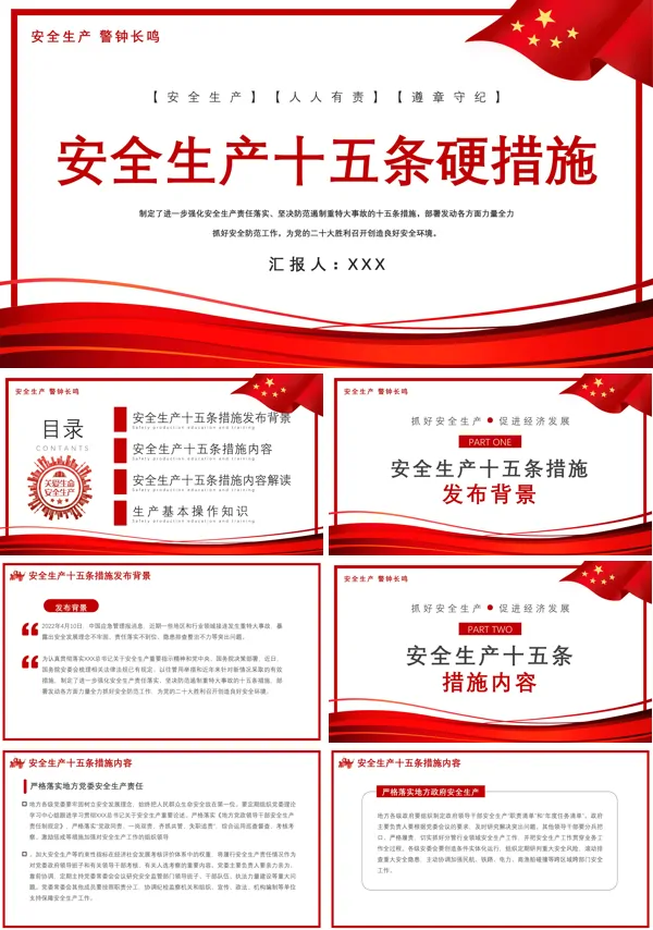 全面解读安全生产十五条硬措施PPT课件