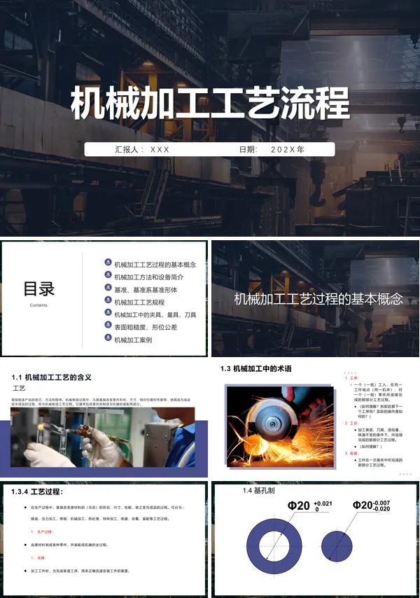 机械加工工艺流程介绍PPT