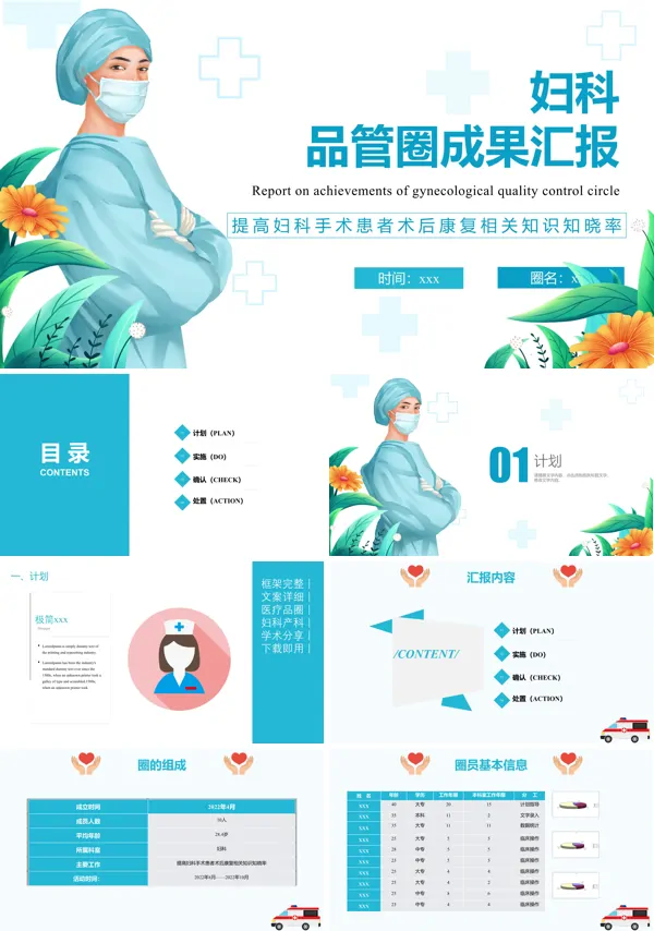 妇科品管圈成果汇报PPT课件