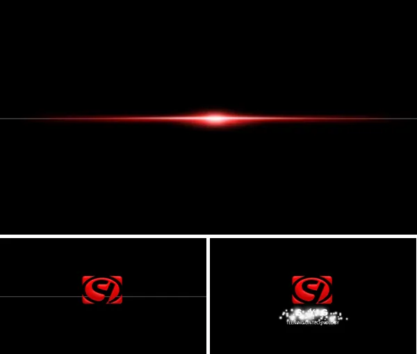 一线红动画开场展示logo动画特效PPT模板