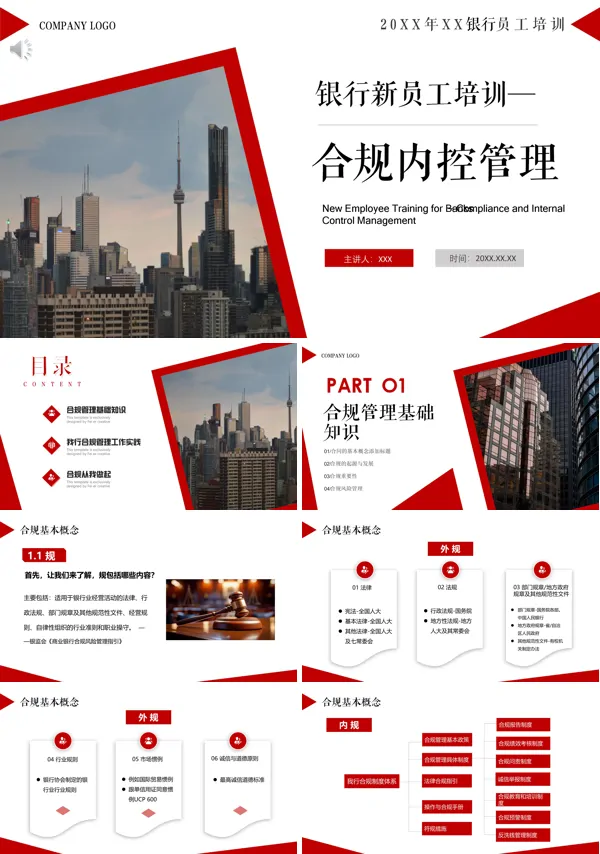 银行新员工合规内控管理培训PPT课件免费下载