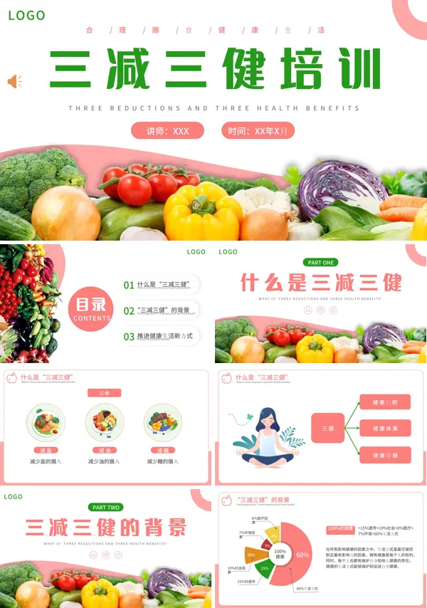 合理膳食与三减三健课件PPT课件