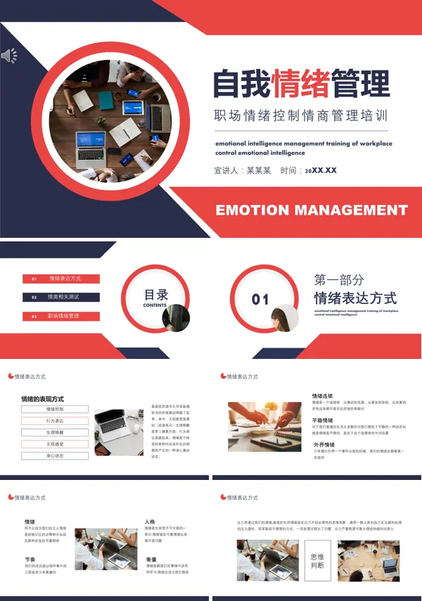 职场中的情绪管理培训ppt课件