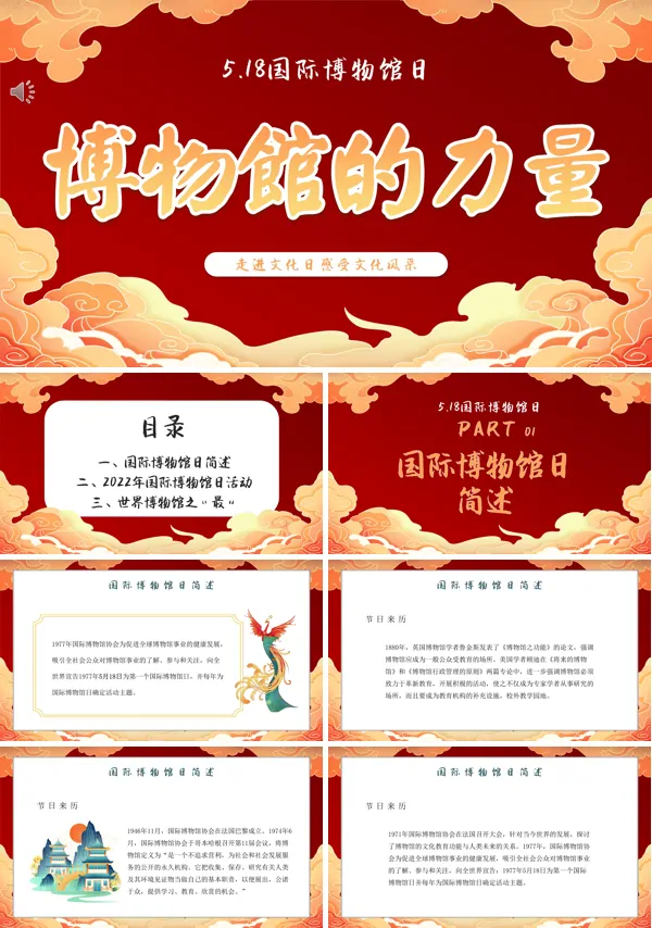 国际博物馆日宣传活动PPT