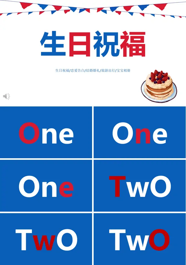 生日快闪PPT模板