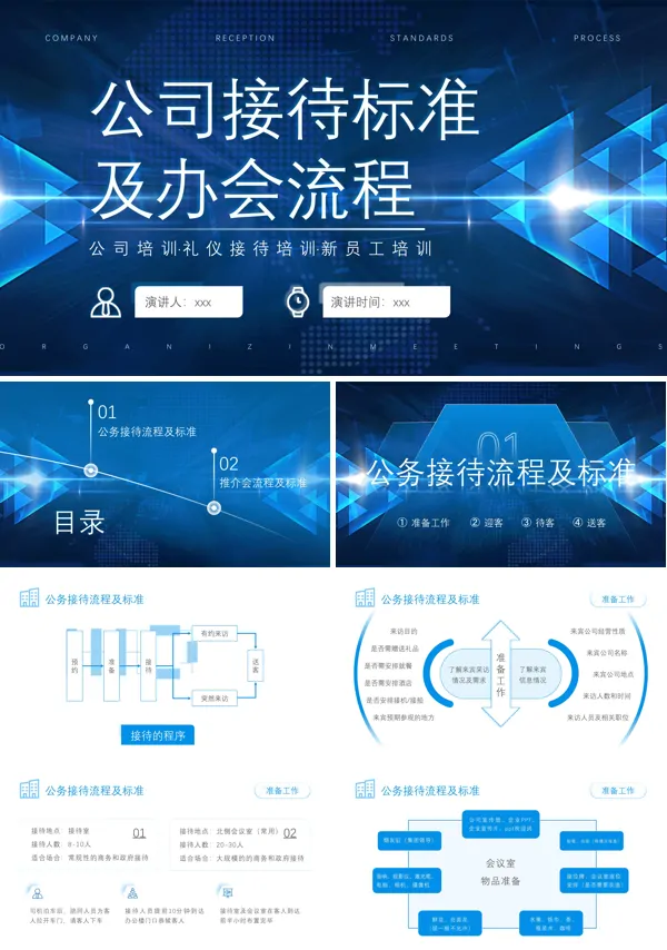 公司接待标准及办会流程培训PPT