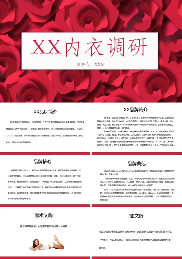 内衣市场调研报告ppt