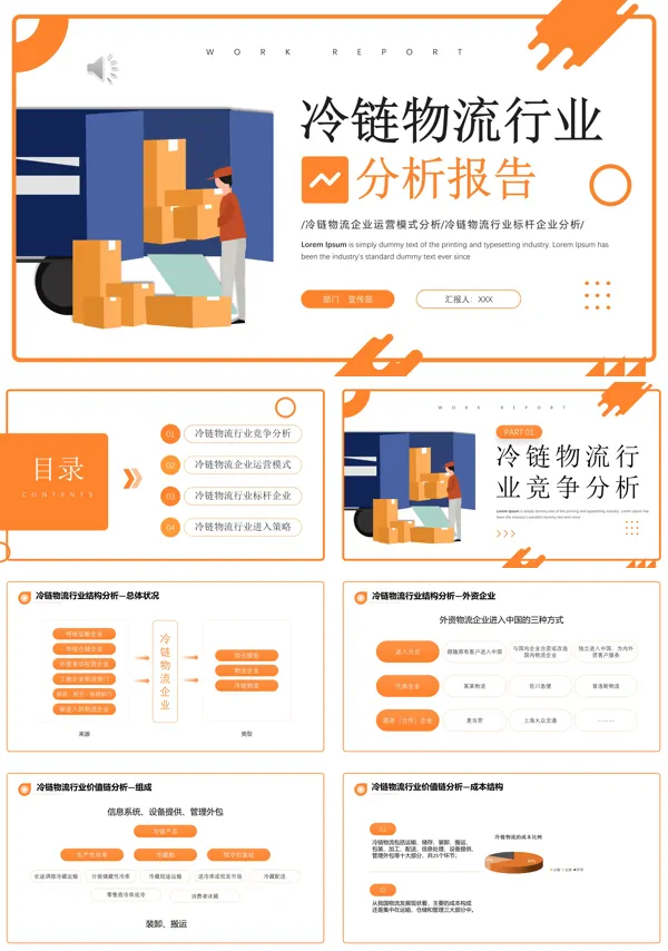 冷链物流市场分析报告PPT